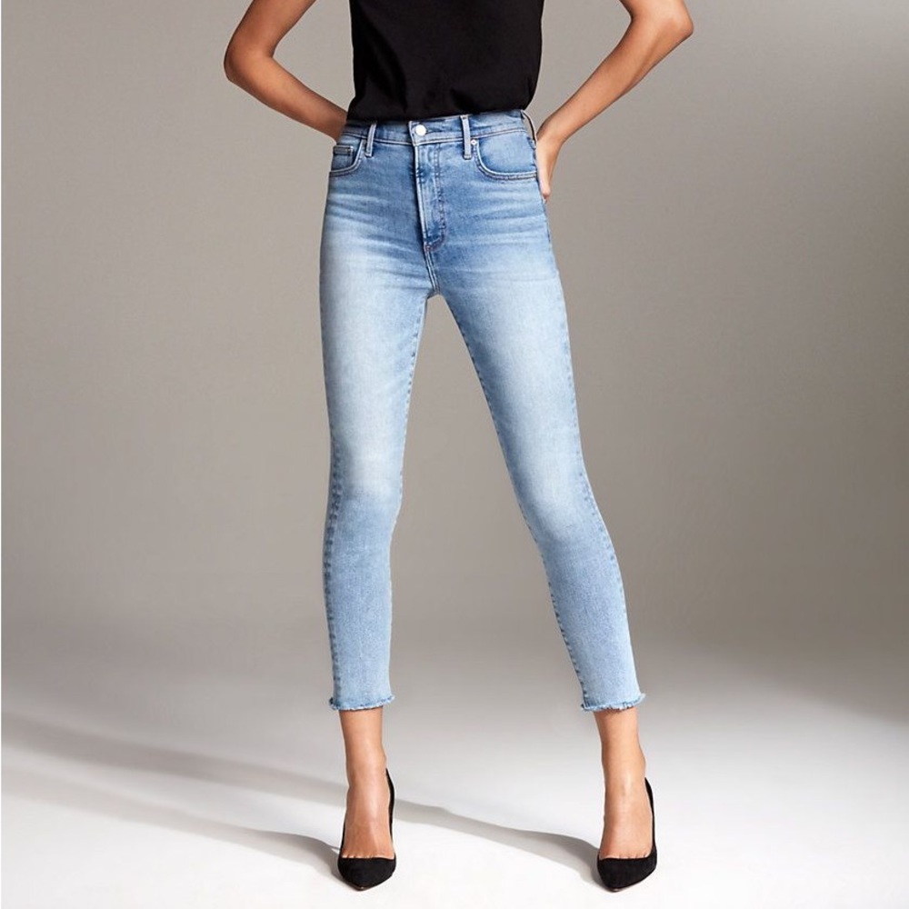 Denim Forum Lola High Rise Skinny Crop